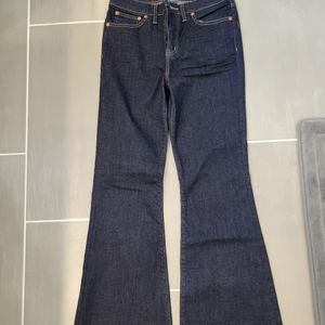 NWT High Waisted Madewell Flea Market Flares Dark Wash